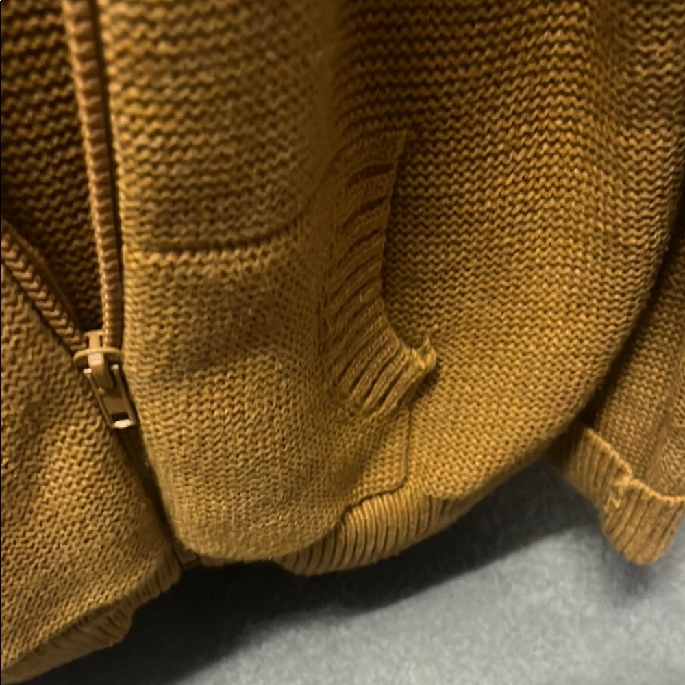 Cat & Jack Cardigan Zip Up Sweater Chunky Knit - Picture 3 of 4